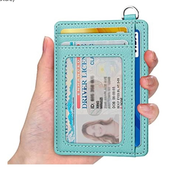 🍓2 for $13 NWOT Slim card wallet - Ocean Blue - Picture 3 of 10